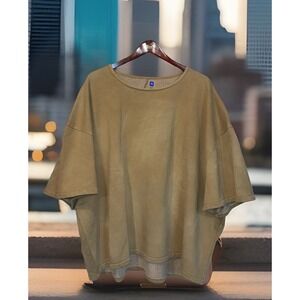 Yeezy Gap Sweatshirt Men XXXL 3XL Almond‎ Beige Short Sleeve